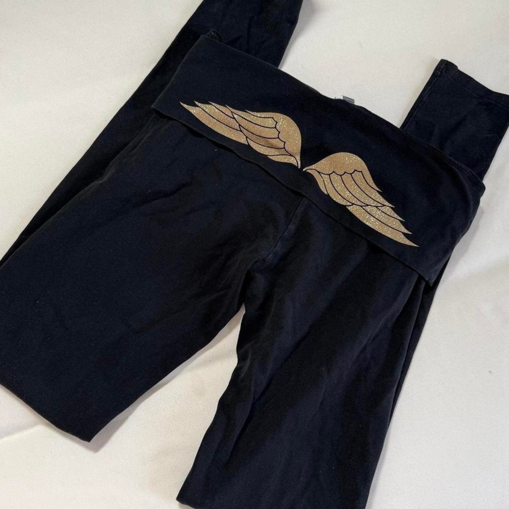 Victorias's Secret black angel wing leggings
